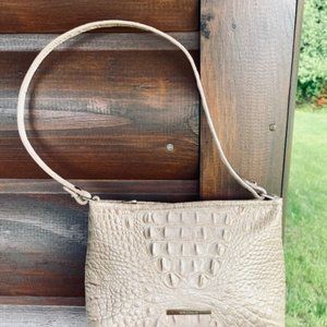 Brahmin Golden Glow Croc Shoulder Handbag